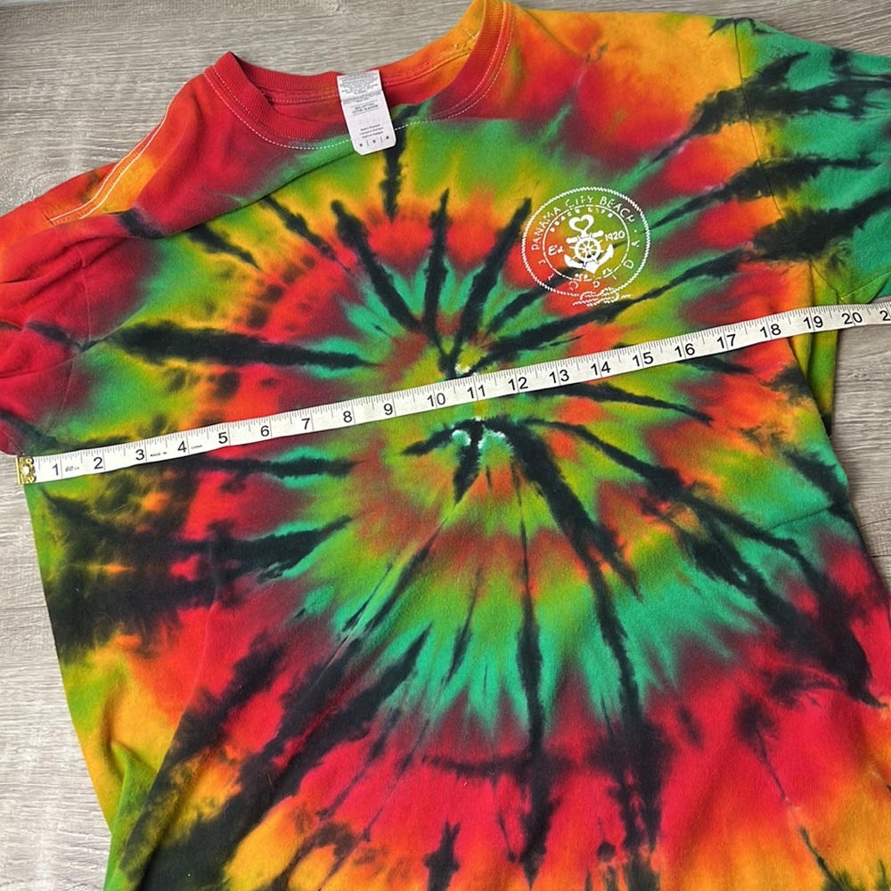 Panama City Beach Tie Dye Long Sleeve Tee - Picture 7 of 7